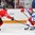 ST. CATHARINES, CANADA - JANUARY 14: Russia's Landysh Falyakhova #11 tries to skate the puck past Canada's Victoria Howran #5 during semifinal round action at the 2016 IIHF Ice Hockey U18 Women's World Championship. (Photo by Francois Laplante/HHOF-IIHF Images)

